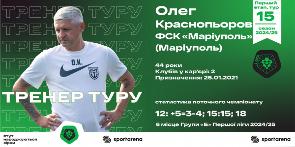 СК Полтава позбавляється лідерства, Вірт вперше виграє, Ковалець дебютує в рідному клубі. Особистості та цифри 15 туру першого етапу Першої ліги