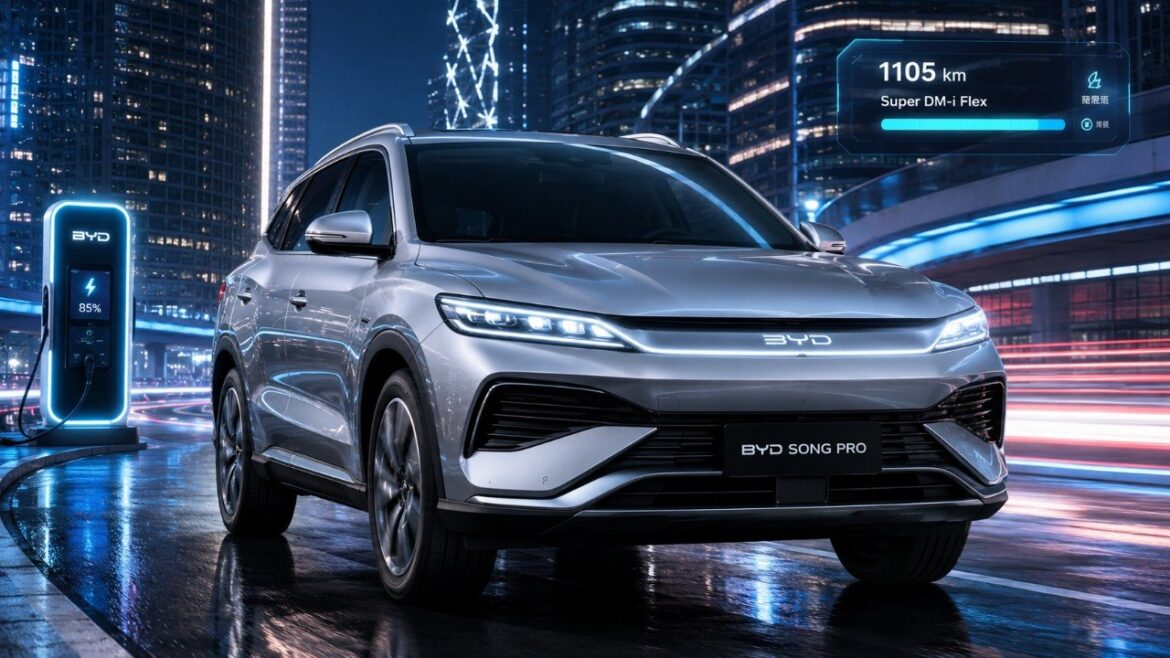 Новий BYD Song Pro 2027 отримав систему Super DM-i Flex, запас ходу до 1100 км і можливість їздити на електриці, бензині та етанолі. Характеристики, оснащення та версії GL і GS.