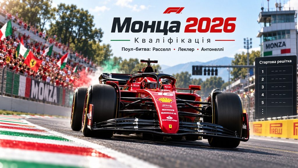 Кваліфікація Гран-прі Італії-2026: хто фаворит на поул у Монці та якою буде стартова решітка